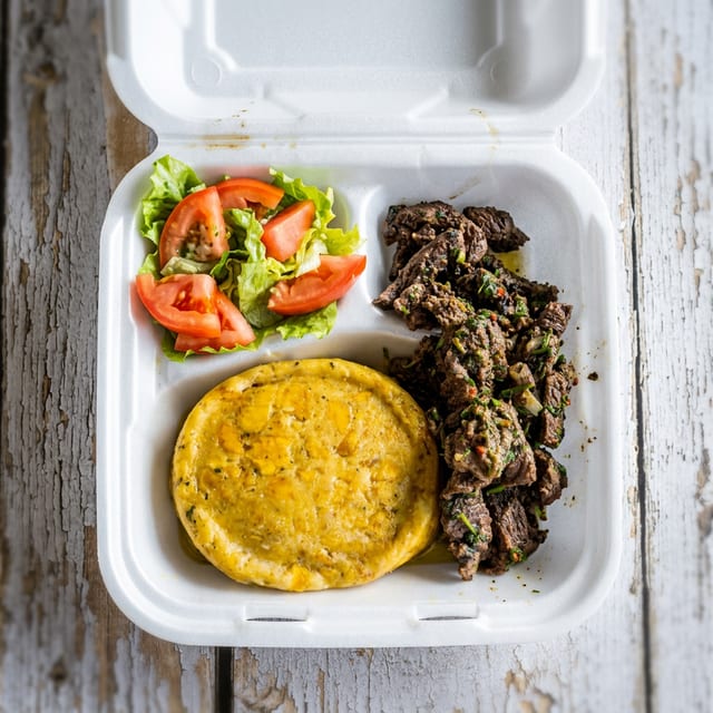 Mofongo Churrasco.